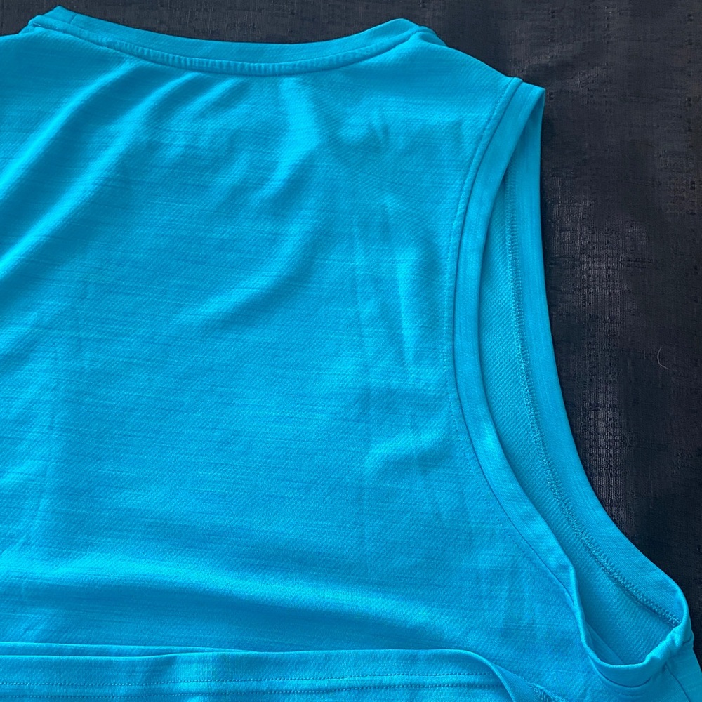 Nike Bright Aqua Blue Dri-FIT Performance Tank Size L - Picture 7 of 12